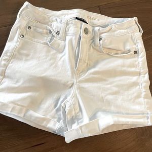 American Eagle White Jean Shorts